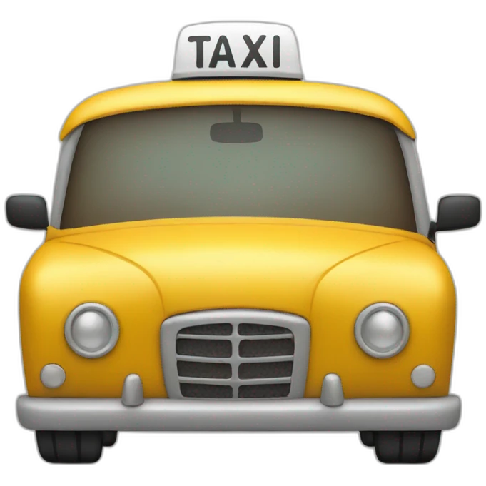 ginger taxi driver emoji