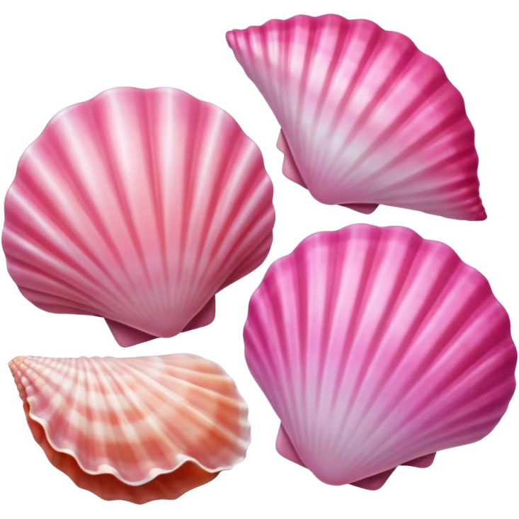 Pink sea shells  emoji