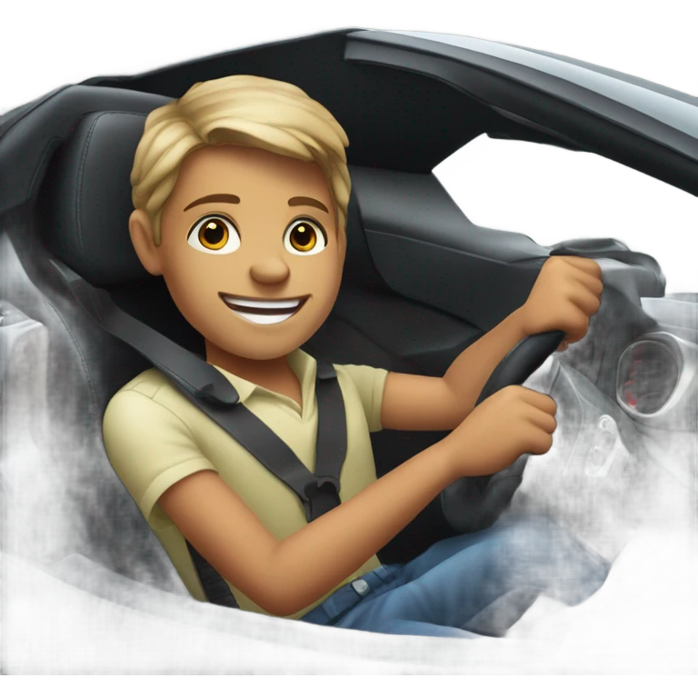 Kid in a Lamborghini  emoji