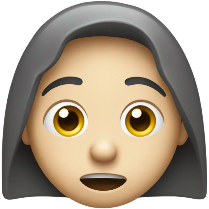This emoji without the bubbles and kind of like a stunned face 😶‍🌫️ not with a human face   emoji
