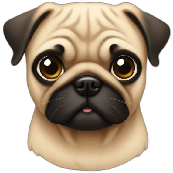 fawn pug emoji