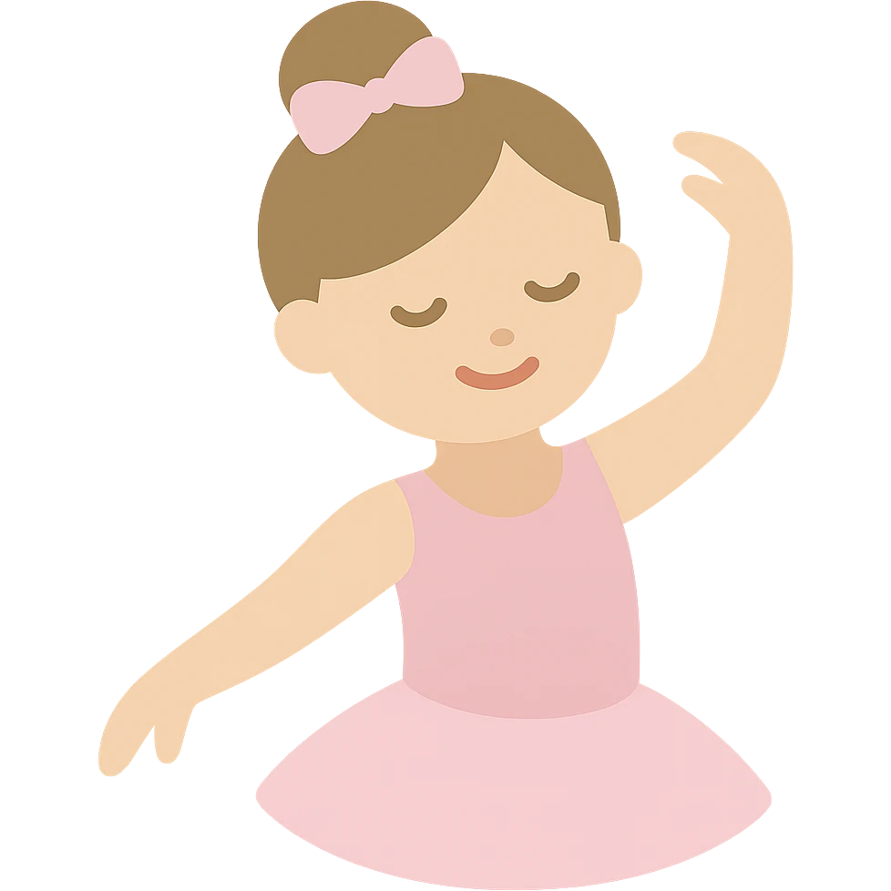 white baby girl dancer emoji
