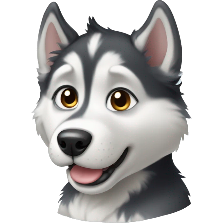 Husky puppy emoji