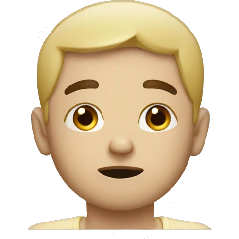 sad man namaste emoji