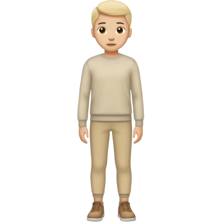 Fata nud sta cu picioarele largite emoji