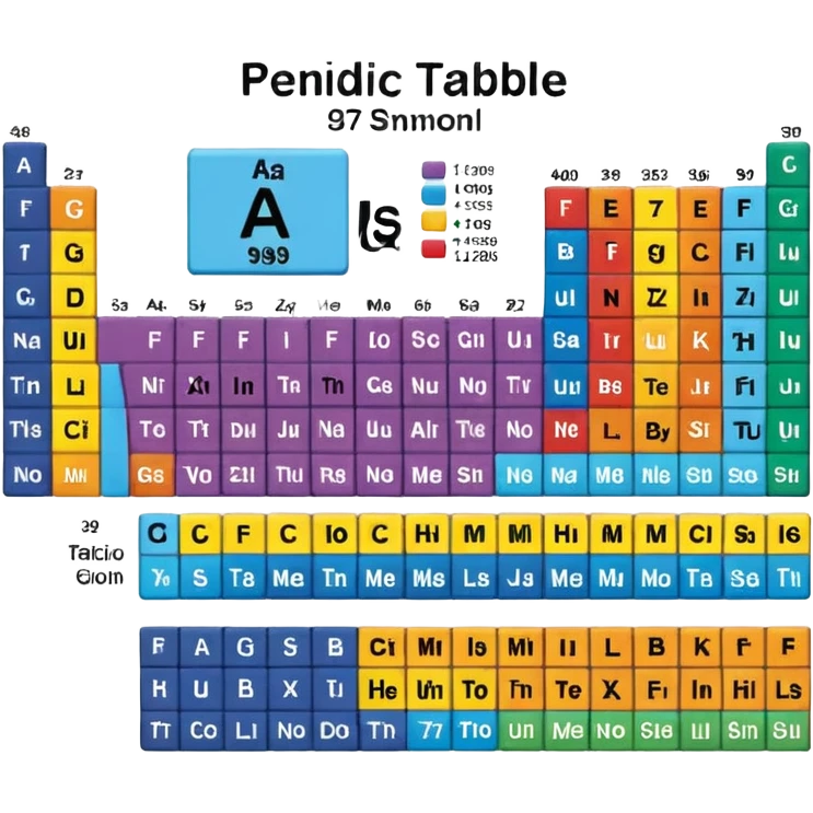 Periodic Table, single emoji