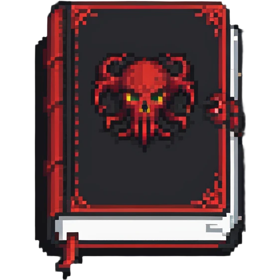 red cursed book emoji