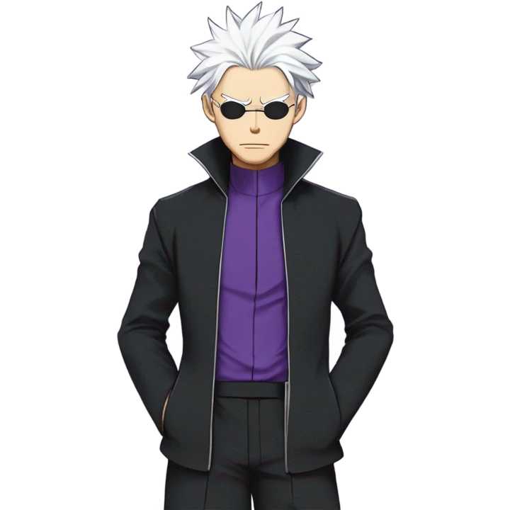 gojo from jujutsu kaisen using hollow purple on toji emoji