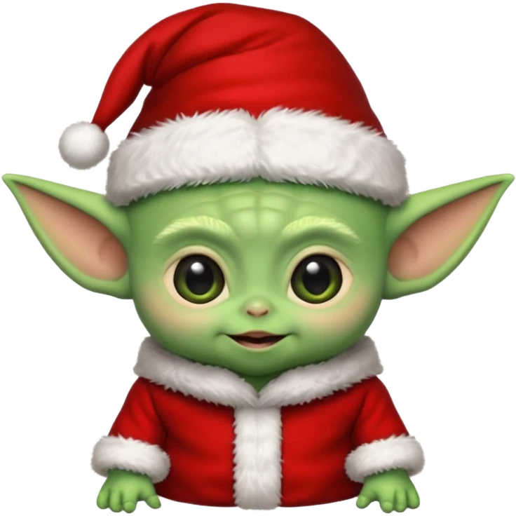 baby yoda santa hat emoji