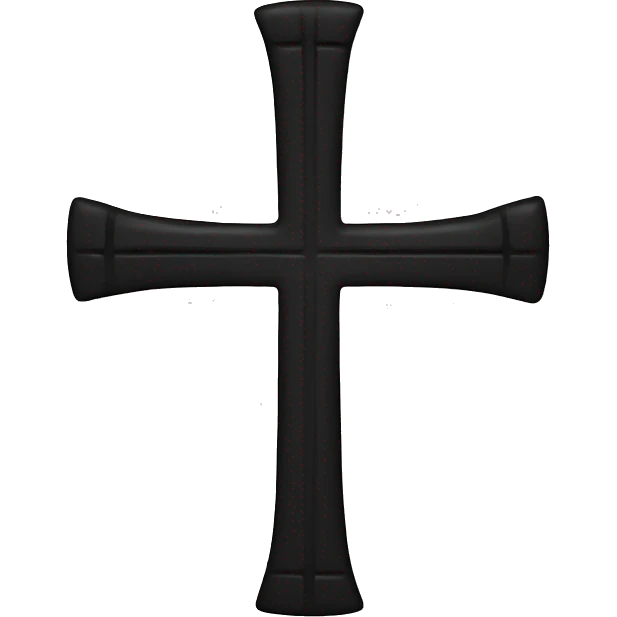 Black cross  emoji