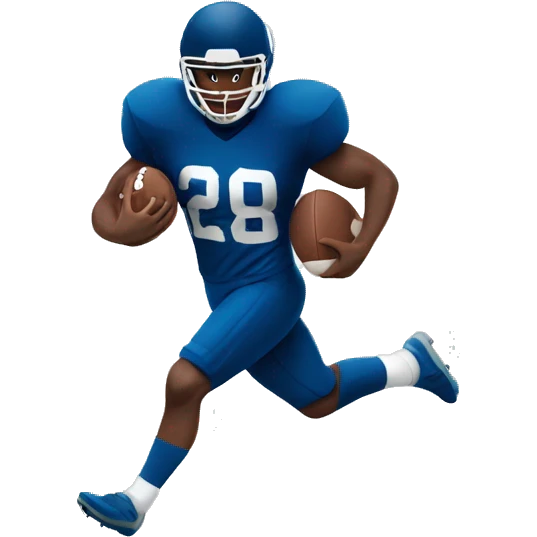 football player running with ball emoji