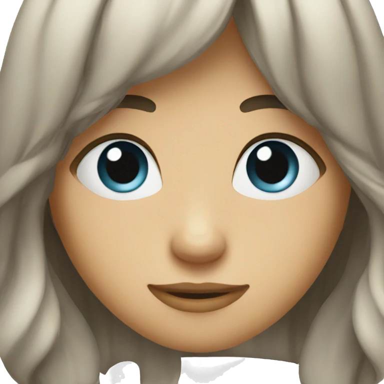 Shy girl  emoji