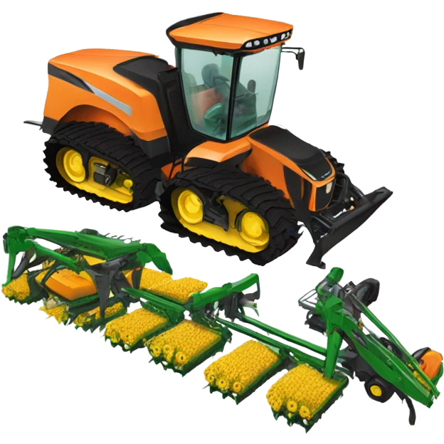 USA modern agricultural machine emoji
