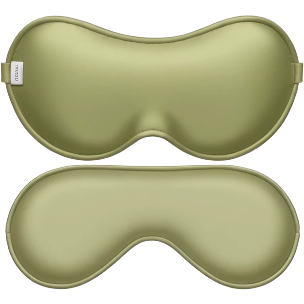 Pale olive silk sleep mask  emoji