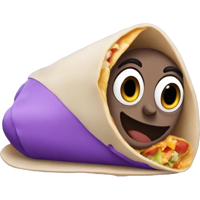 purple burrito emoji