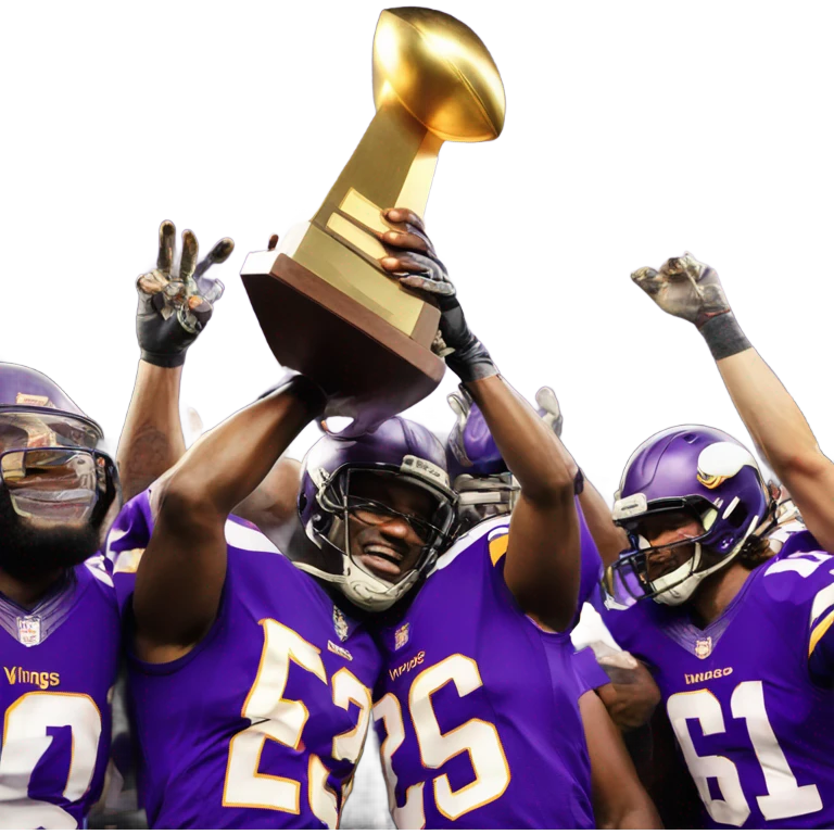 Minnesota Viking winning Super Bowl emoji