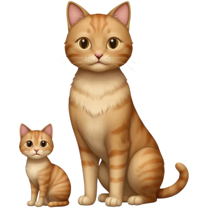 full body of a cat, with the head and face of a human man emoji
