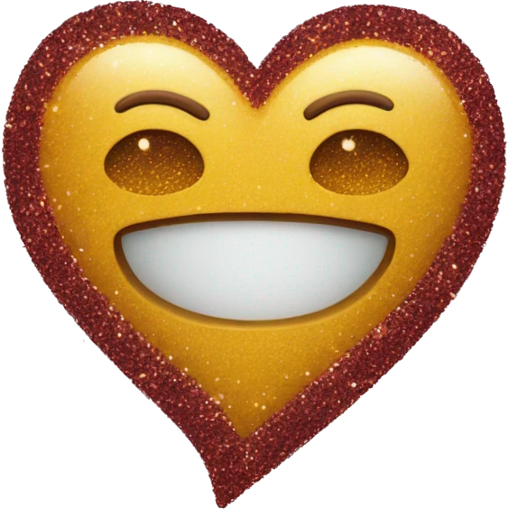 Heart with glitter emoji