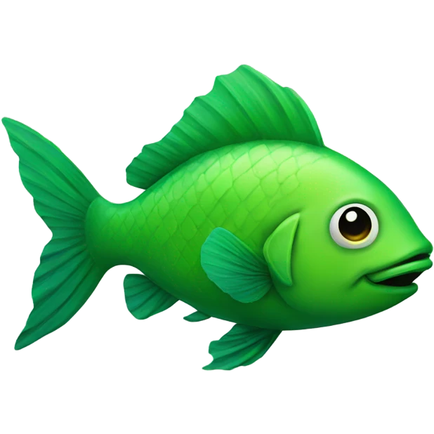 Green fish emoji