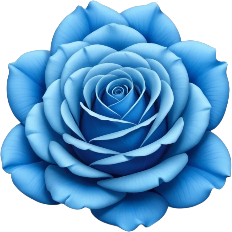 Blue rose emoji