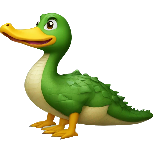 crocodile duck emoji