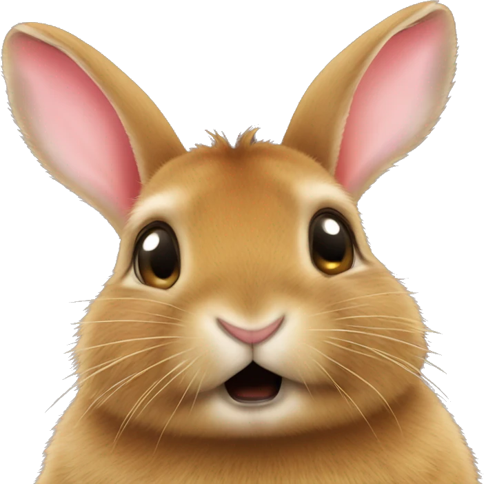 rabbit kissing a quokka emoji