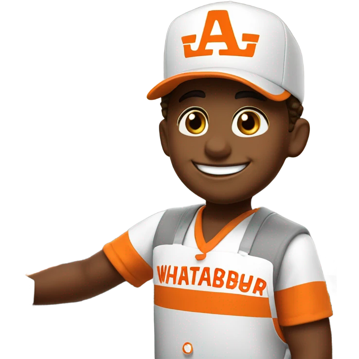 Boy that work at whataburger emoji