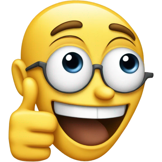Funny thumbs up  emoji
