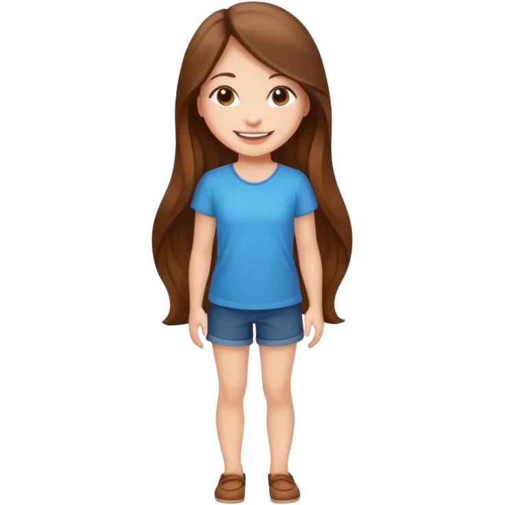 девушка красивая в полный рост стоит улыбается emoji