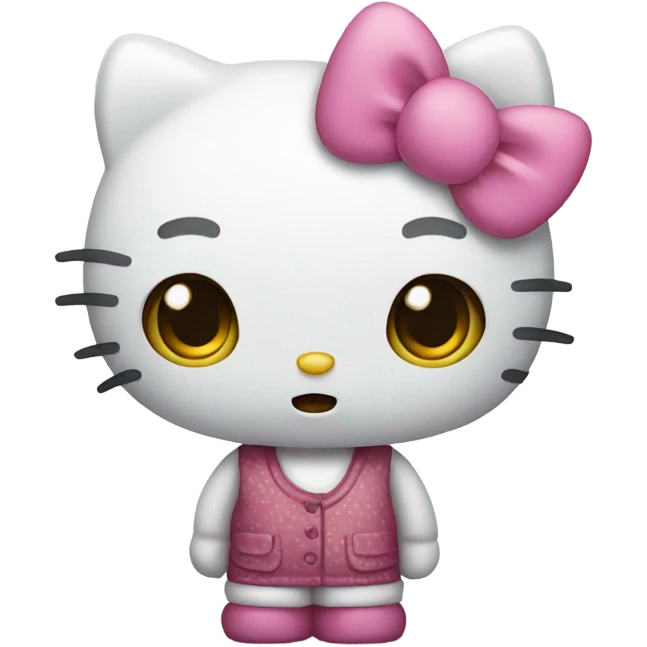 hello kitty saying no emoji