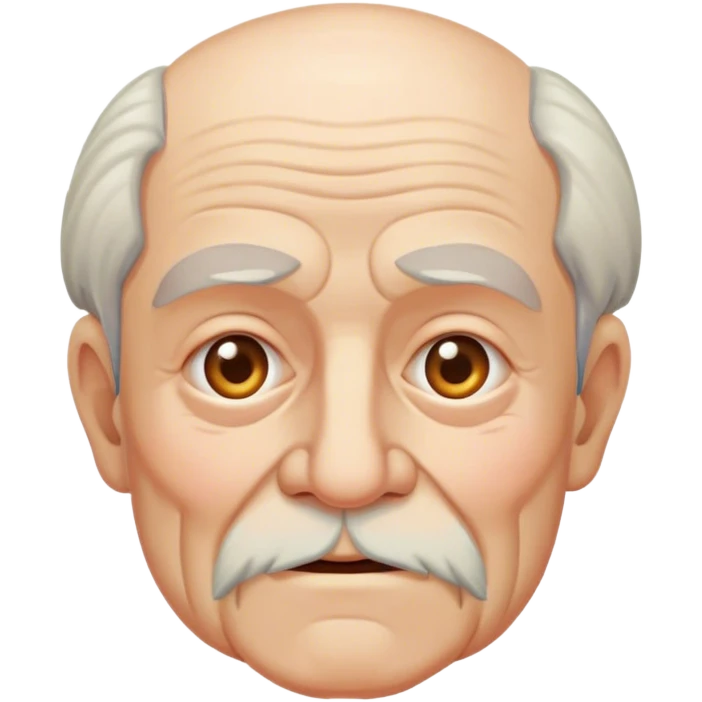 Old man tooting emoji