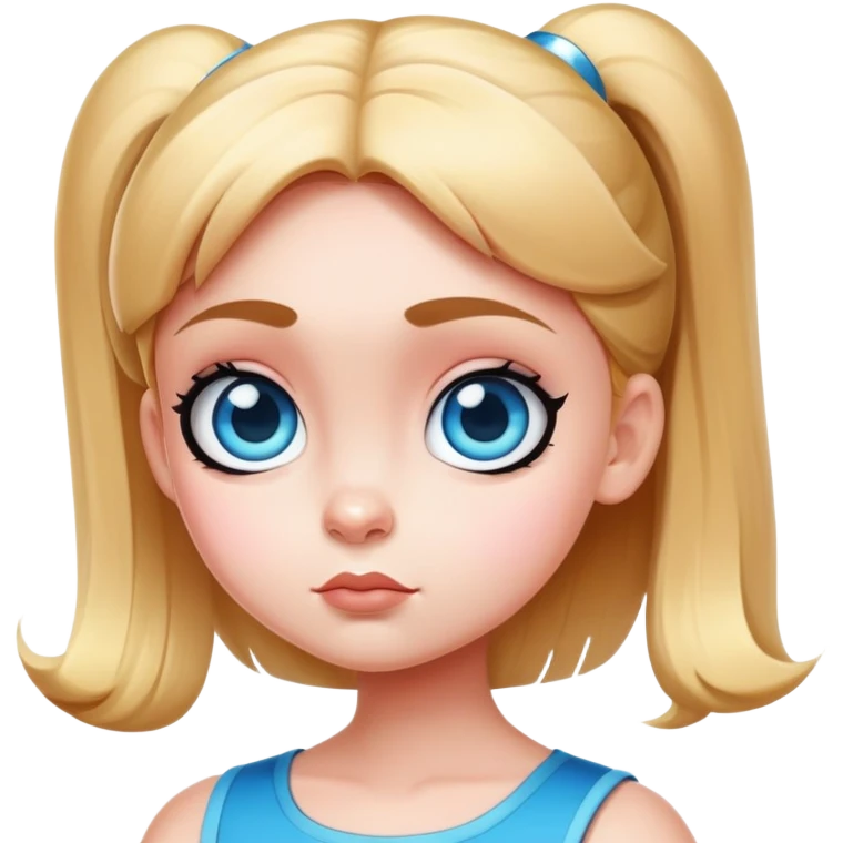 Powerpuff girl bubbles emoji