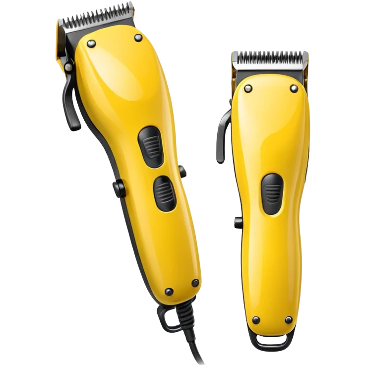 Hair Clipper yellow emoji
