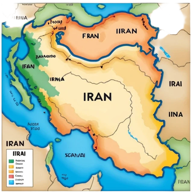 Black map of Iran emoji