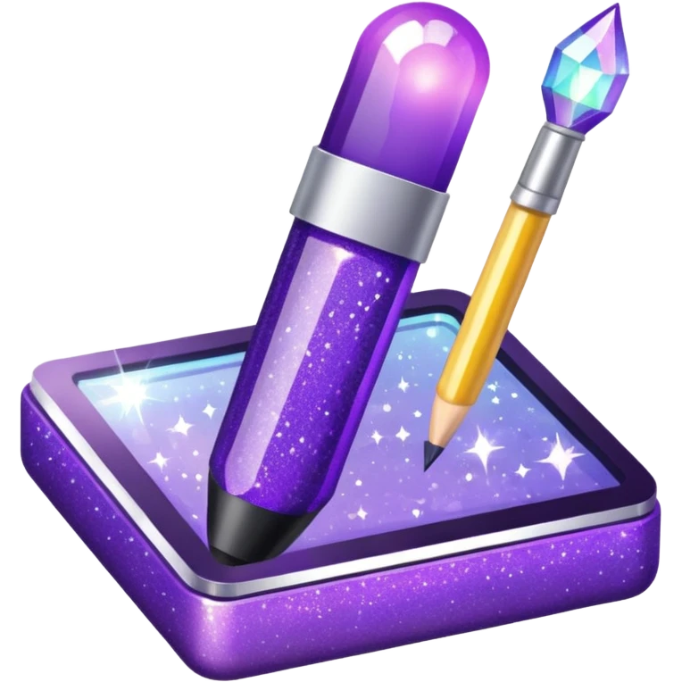 Purple Glitter administrator tools emoji