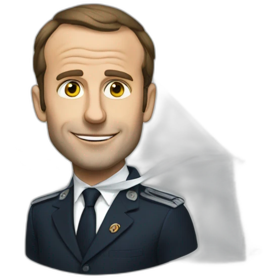 Macron avec un voile emoji
