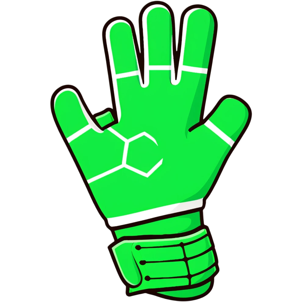 Soccer goalkeeper glove emoji