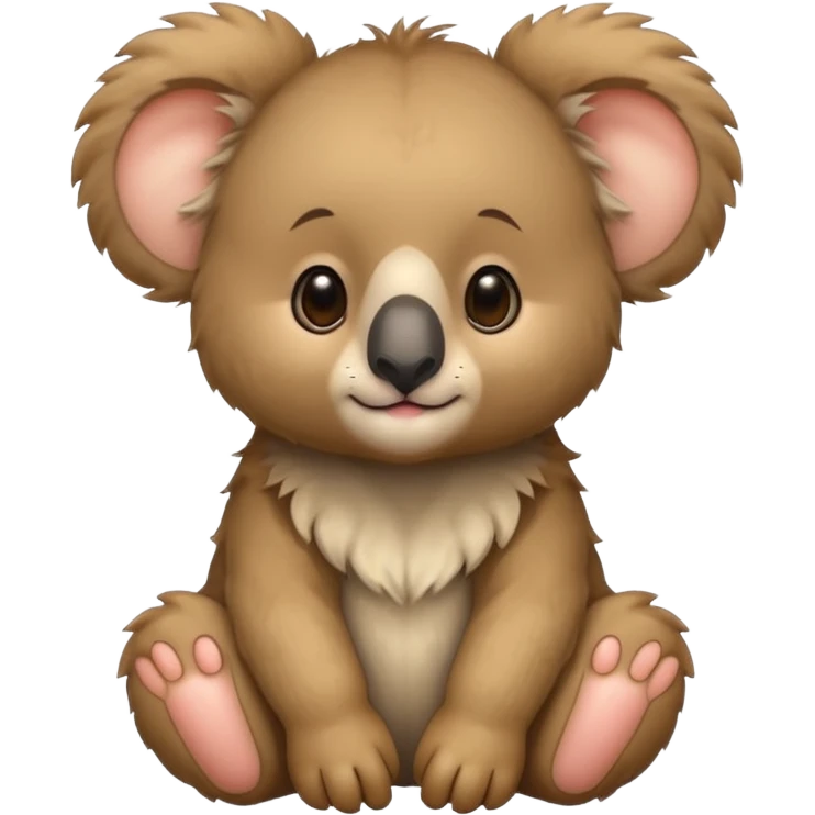 Baby koala bear with a lions main 🐨🦁 emoji