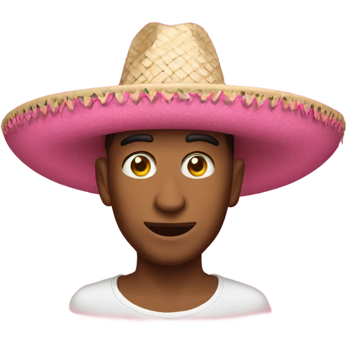 Sombrero rosa emoji