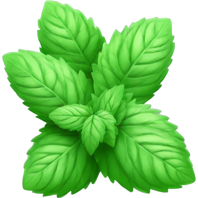 mint leaves emoji