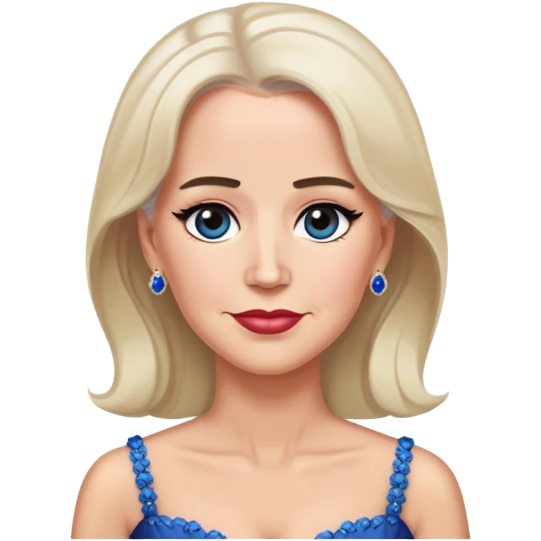 Joe Biden wearing makeup and a dress emoji