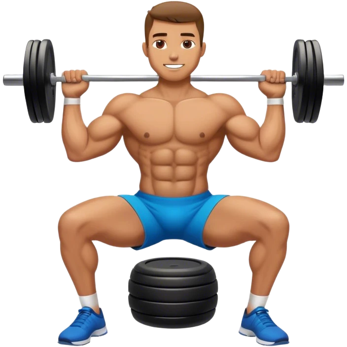 man weighted glute bridges emoji