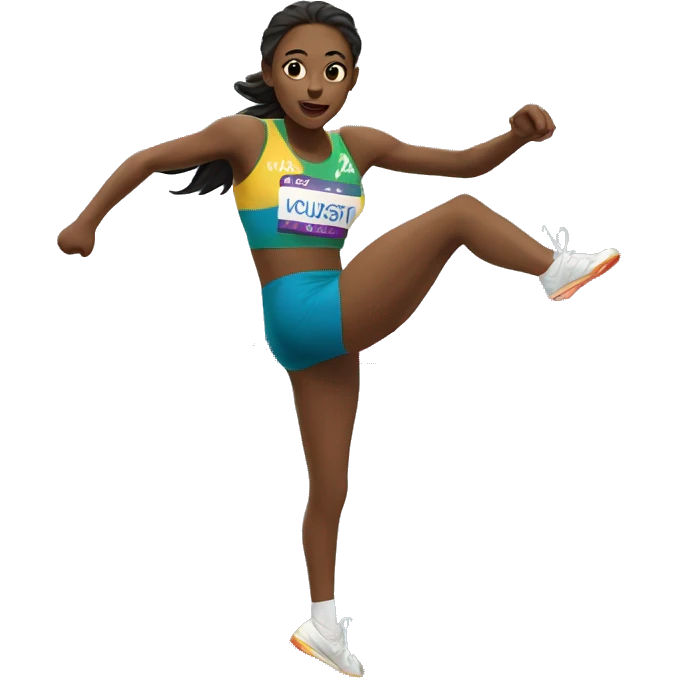 summer olympics girl hurdles emoji