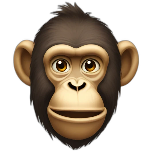 Giga Chad meme Monkey emoji