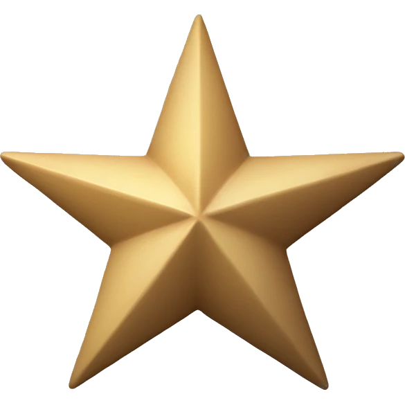 Five-pointed star with numbers at the ends 6 2 1 9 9 emoji