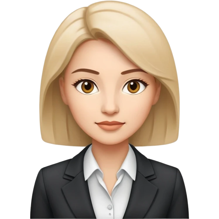 ceo woman confidently wears smart business attire emoji