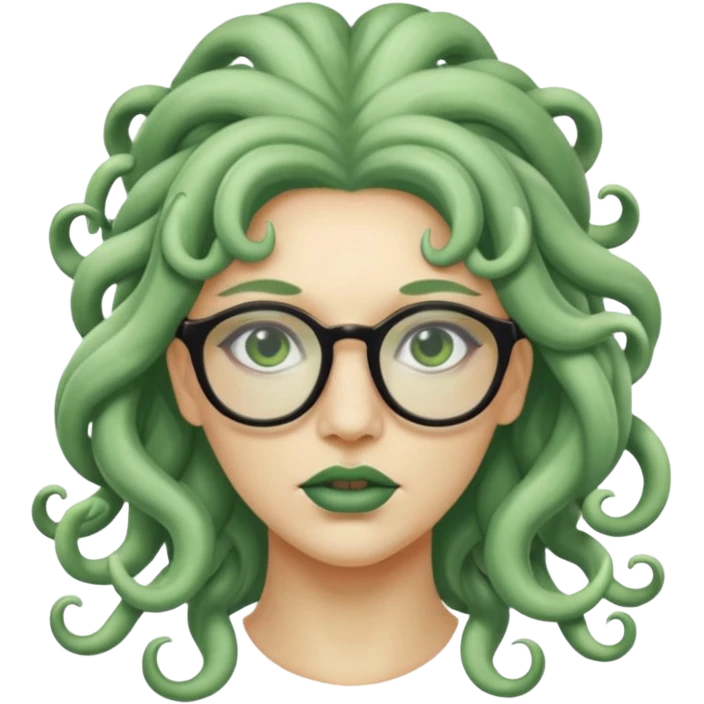 Medusa Versace with glasses  emoji