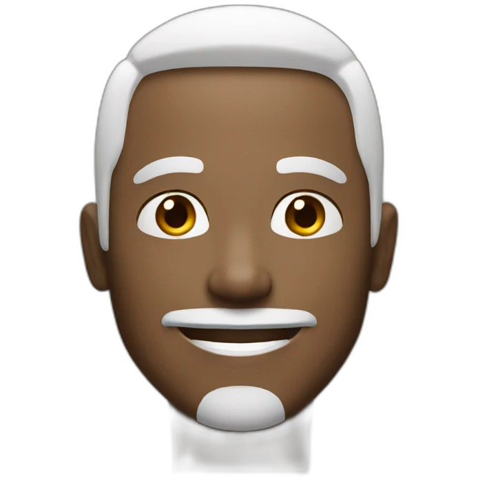 white skin man and smiling emoji