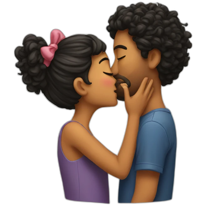 kiss-kiss emoji