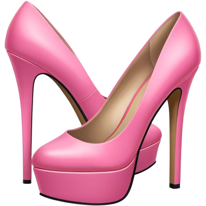 pink platform heels pink heels emoji